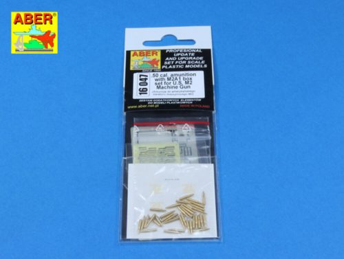 Aber Models .50 cal. Amuunition with box set for M2 MG 1:16 (16047)