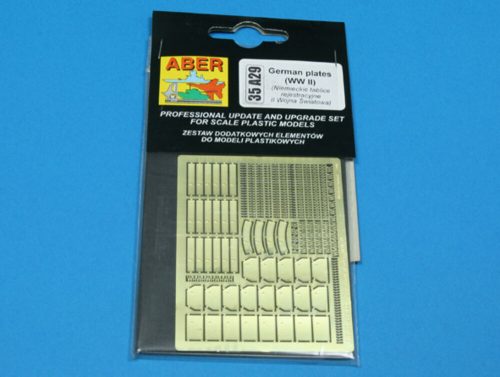 Aber Models German plates (WWII) 1:35 (35 A029)