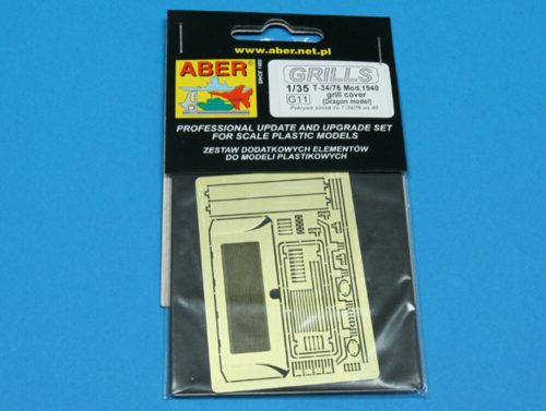 Aber Models T-34/76 - 1940 grill cover 1:35 (35G11)