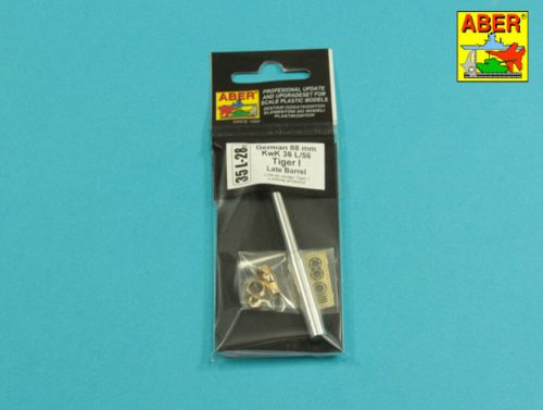 Aber Models German 88mm KwK36/L56 Tiger I late barrel 1:35 (35 L-028N)