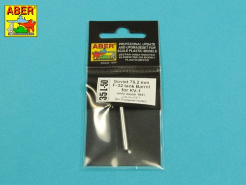 Aber Models Soviet 76,2mm F-32 tank barrel for KV-1 early model m1941 1:35 (35 L-050)