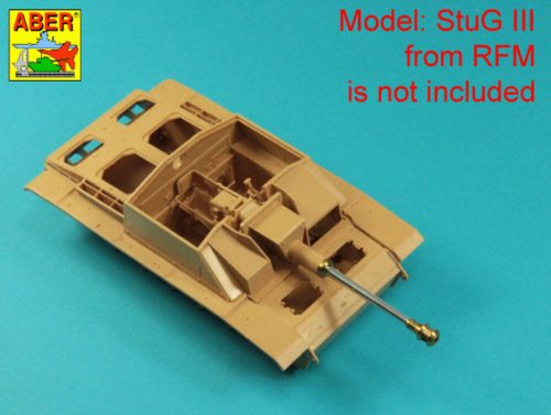 Aber Models German StuK.40 L/48 7,5 cm Barrel with final muzzle brake for Stug.III, Ausf G final &Stug.IV late 1:35 (35 L-061N)