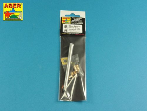 Aber Models 150mm Barrel with muzzle brake for German E-100 Heavy Tank Krupp Turret 1:35 (35 L-261)