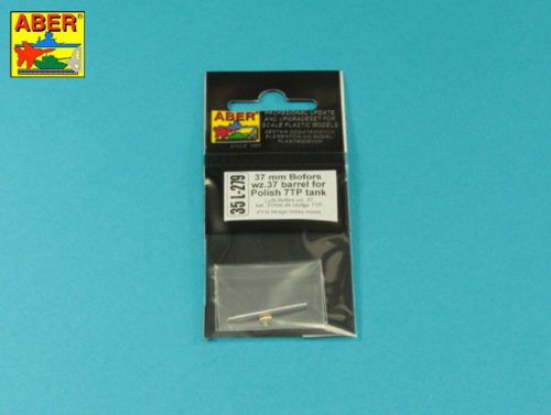 Aber Models 37 mm Bofors wz.37 barrel for Polish 7TP tank 1:35 (35 L-279)