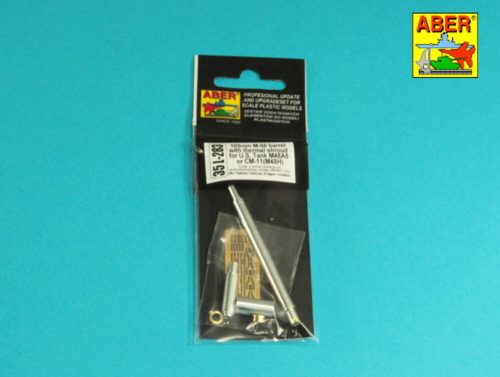 Aber Models 105 mm M-68 barrel with thermal shroud for M48A5 Tank 1:35 (35 L-283)