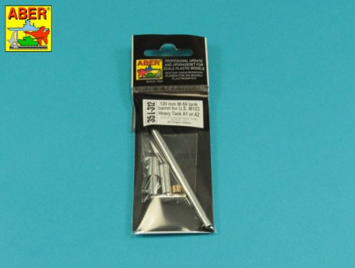 Aber Models 120 mm M-58 tank barrel for U.S. M103 Heavy Tank A1 or A2 1:35 (35 L-312)