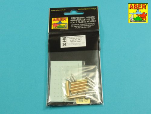 Aber Models German ammunition set for12,8cm K.40 (Pz.Sfl.) Sturer Emil 1:35 (35 P-06)