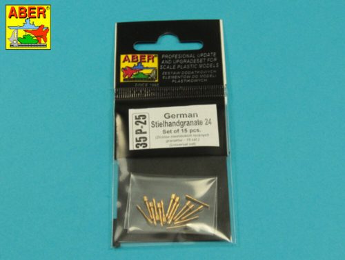 Aber Models German Stielhamdgranate 24 (15 pcs.) 1:35 (35 P-25)