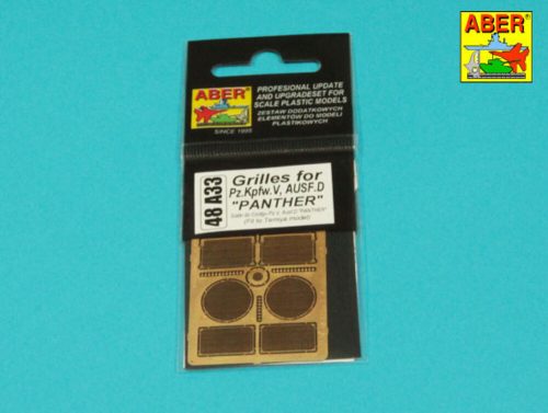 Aber Models Grilles for Panther D 1:48 (48 A33)