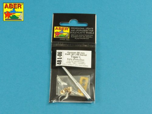 Aber Models German 88 mm KwK 36 L/56 Tiger I Early Barrel 1:48 (48 L-06)