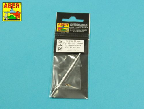 Aber Models German PaK43/1 gun barrel for Nashorn 1:72 (72 L-17)