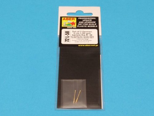 Aber Models Set of 2 gun barrels KwK 38 1:72 (72 L-58)