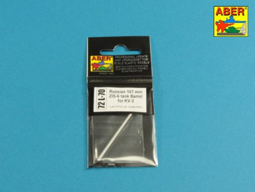 Aber Models Russian 107 mm ZIS-6 tank barrel for KV-2 1:72 (72 L-70)