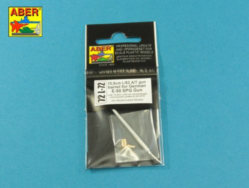 Aber Models 10,5/cm L/62 A/T gun barrel for German E-50 SPG Gun 1:72 (72 L-72)