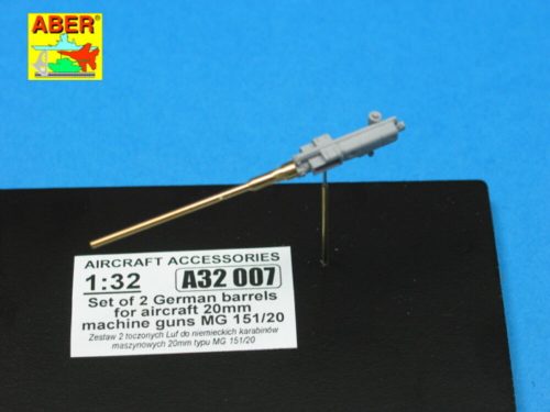 Aber Models 2 barrels for MG 151/20 1:32 (A32 007)