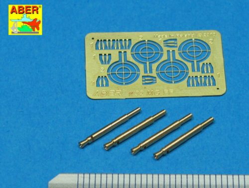 Aber Models 4 barrels for MG FF 1:32 (A32 008)