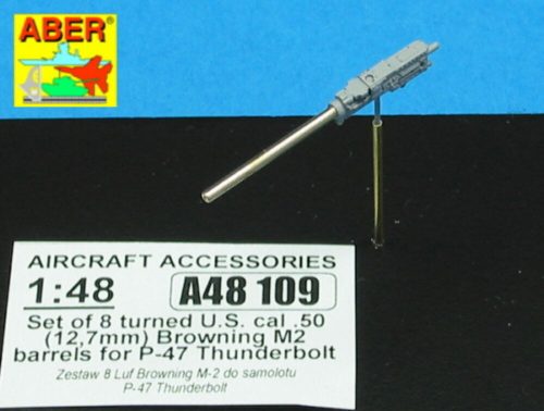 Aber Models 8 Browning M2 barrels for P-47 Thunderbolt 1:48 (A48 109)