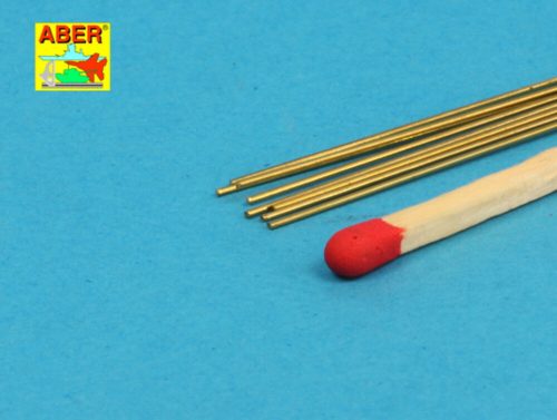 Aber Models Brass round rods 0,5mm lenght 250mm x 8 pcs. (BR 05)