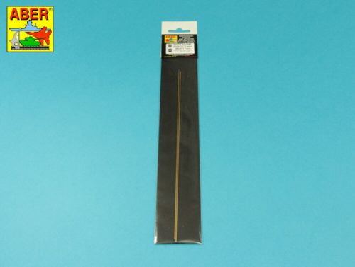 Aber Models Brass square rods 1,0mm length 245mm x2 pcs. (KR 10)