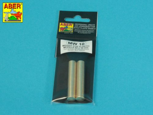 Aber Models WEIGHT FOR PLASTIC  MODELS 50 x 10 mm x 2 pcs.  (MW-10)