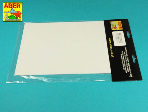 Aber Models Polystyrene plates 195 x 315 x 0,25 mm x 5 pcs. (PS-1)