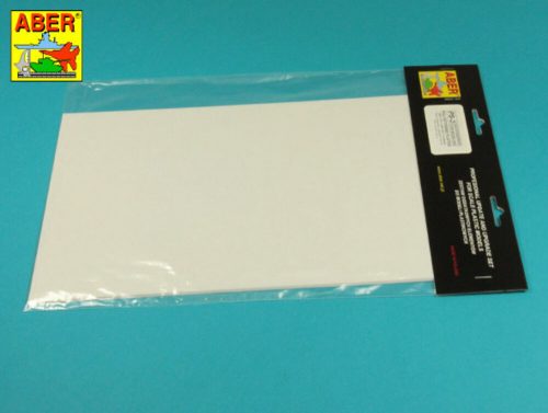 Aber Models Polystyrene plates 195 x 315 x 0,50 mm x 4 pcs. (PS-2)