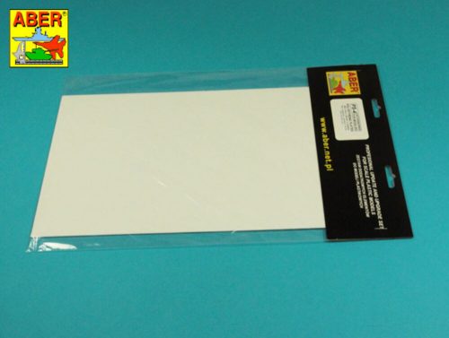 Aber Models Polystyrene plates 195 x 315 x 1,00 mm x 2 pcs. (PS-4)