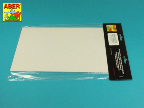 Aber Models Polystyrene plates 195 x 315 x 1,50 mm x 2 pcs. (PS-5)