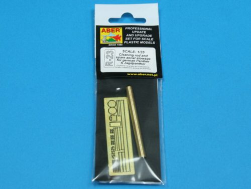 Aber Models Clean rod and spare aerial stowage for german Panther & Jagdpanther (R-23)