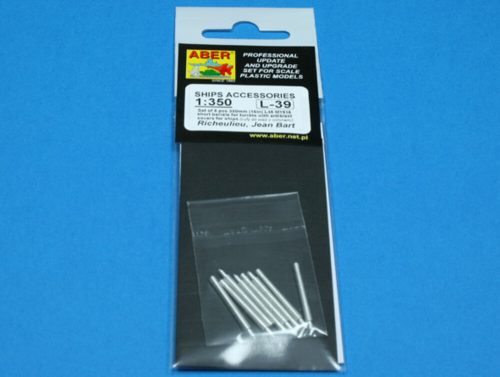 Aber Models 8 pcs 380mm short barrels for Richeulieu 1:350 (RE-350 L39)