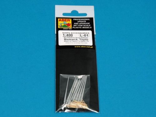 Aber Models Set of barrels for Bismarck,Tirpitz 1:400 (RE-400-L01)