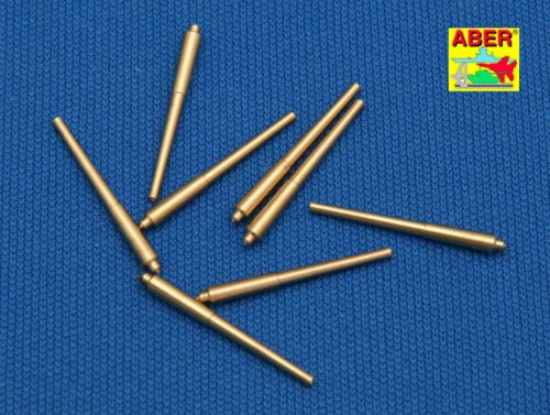 Aber Models Set of 8 pcs 381mm long barrels for turrets without antiblast covers ships Hood 1:700 (RE-700 L08)