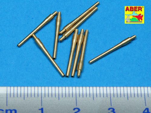 Aber Models 9 pcs 406 mm short barrels for North Carolina 1:700 (RE-700 L12)