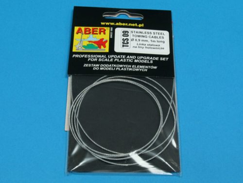 Aber Models Stainless Steel Towing Cables 0,9mm 1 m long (TCS 09)