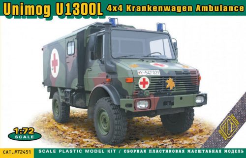 ACE Unimog U1300L 4x4 Krankenwagen Ambulance 1:72 (ACE72451)