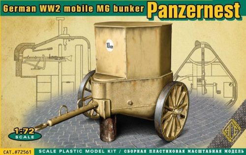 ACE WWII German mobile MG bunker Panzernest 1:72 (ACE72561)