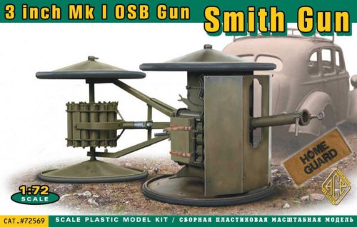 ACE Smith Gun 3 inch Mk I OSB gun 1:72 (ACE72569)