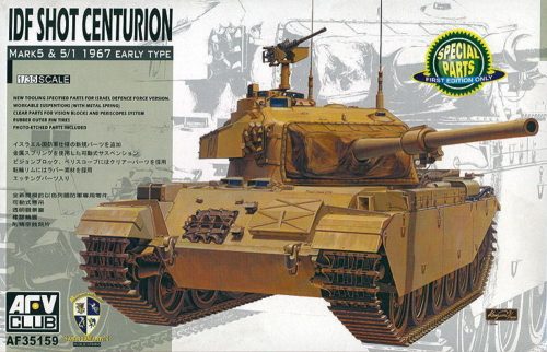 AFV-Club IDF Shot Centurion Mark 5 & 5/1 1967 Early Type 1:35 (35159)