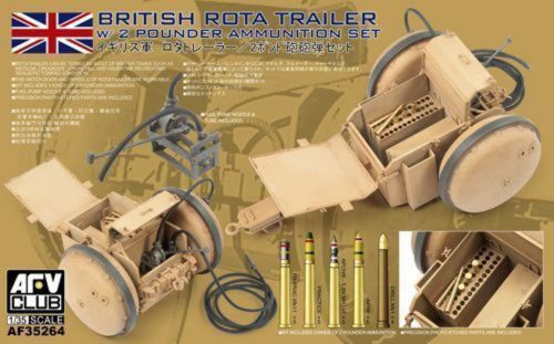 AFV-Club WW2 British Rota trailer W/2 Pounder Amm 1:35 (AF35264)