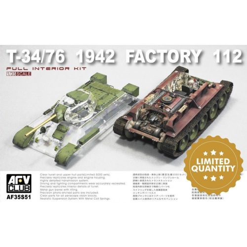 AFV-Club T-34/76 1942 Factory 112 w.transparent turret turret (Limited) 1:35 (AF35S51)