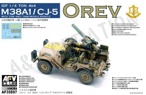 AFV-Club IDF 1/4 TON 4x4 M38A1/CJ05 An-ti Tank Missile Vehicle 1:35 (AF35S97)