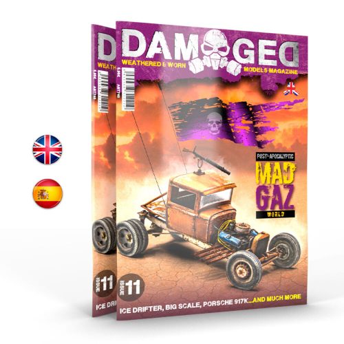 AK Interactive DAMAGED, Worn and Weathered Models Magazine - 11 (Spanish) (ABT741)