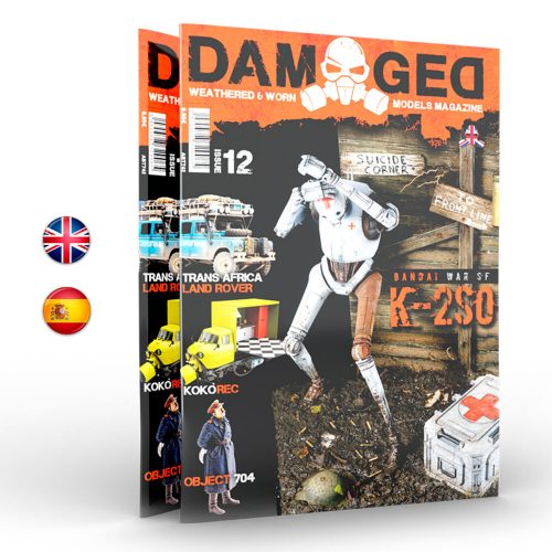 AK Interactive DAMAGED, Worn and Weathered Models Magazine - 12 (Spanish) (ABT743)