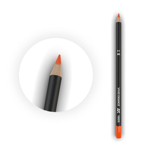 AK Interactive Watercolor Pencil Vivid Orange (AK10015-5)