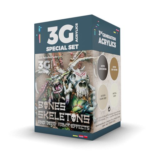 AK Interactive WARGAME COLOR SET BONES AND SKELETONS (AK1069)