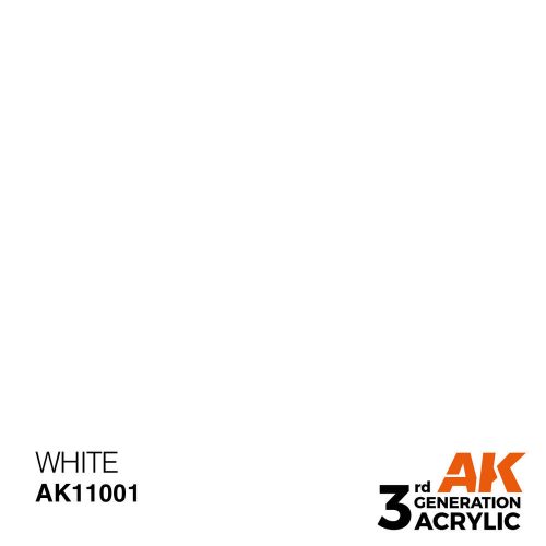 AK Interactive White Acrylic Paint 17ml (AK11001)