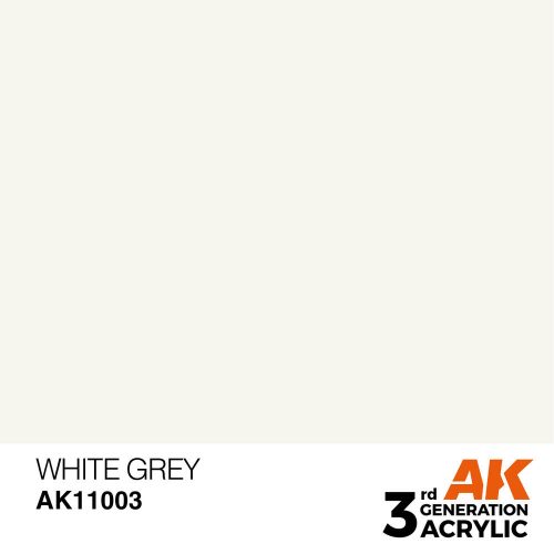 AK Interactive White Grey Acrylic Paint 17ml (AK11003)