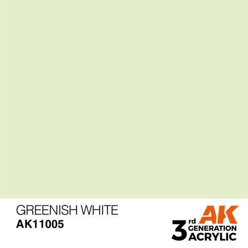 AK Interactive Greenish White Acrylic Paint 17ml (AK11005)