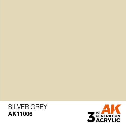 AK Interactive Silver Grey Acrylic Paint 17ml (AK11006)