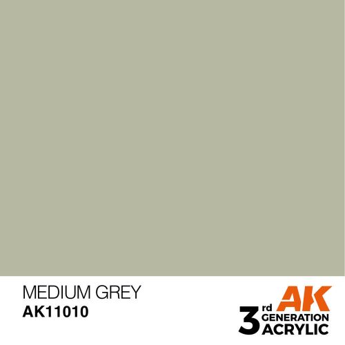 AK Interactive Medium Grey Acrylic Paint 17ml (AK11010)